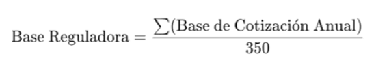 Para calcular la base reguladora